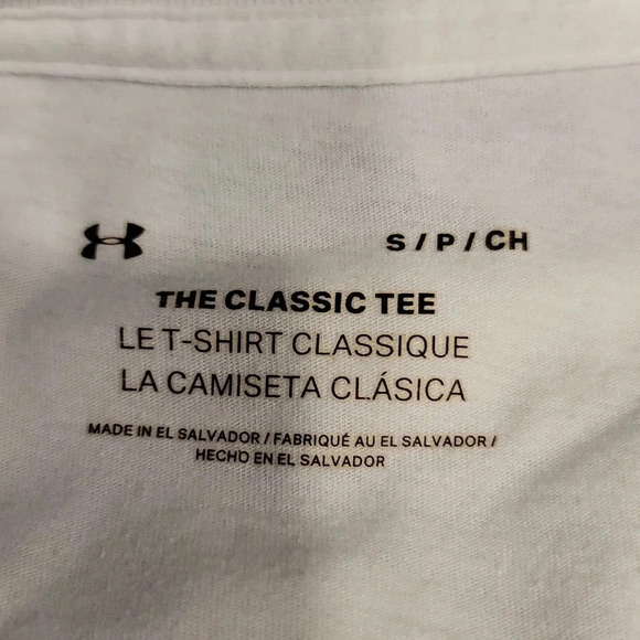 UnderArmour T shirt with light blue/silver logo - Picture 5 of 5